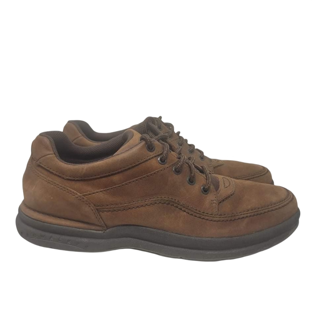 Rockport Prowalker Walking Sneakers Brown Leather Size 12